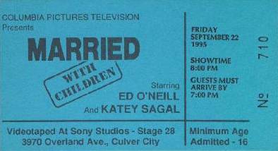  Married... with Children Ticket 